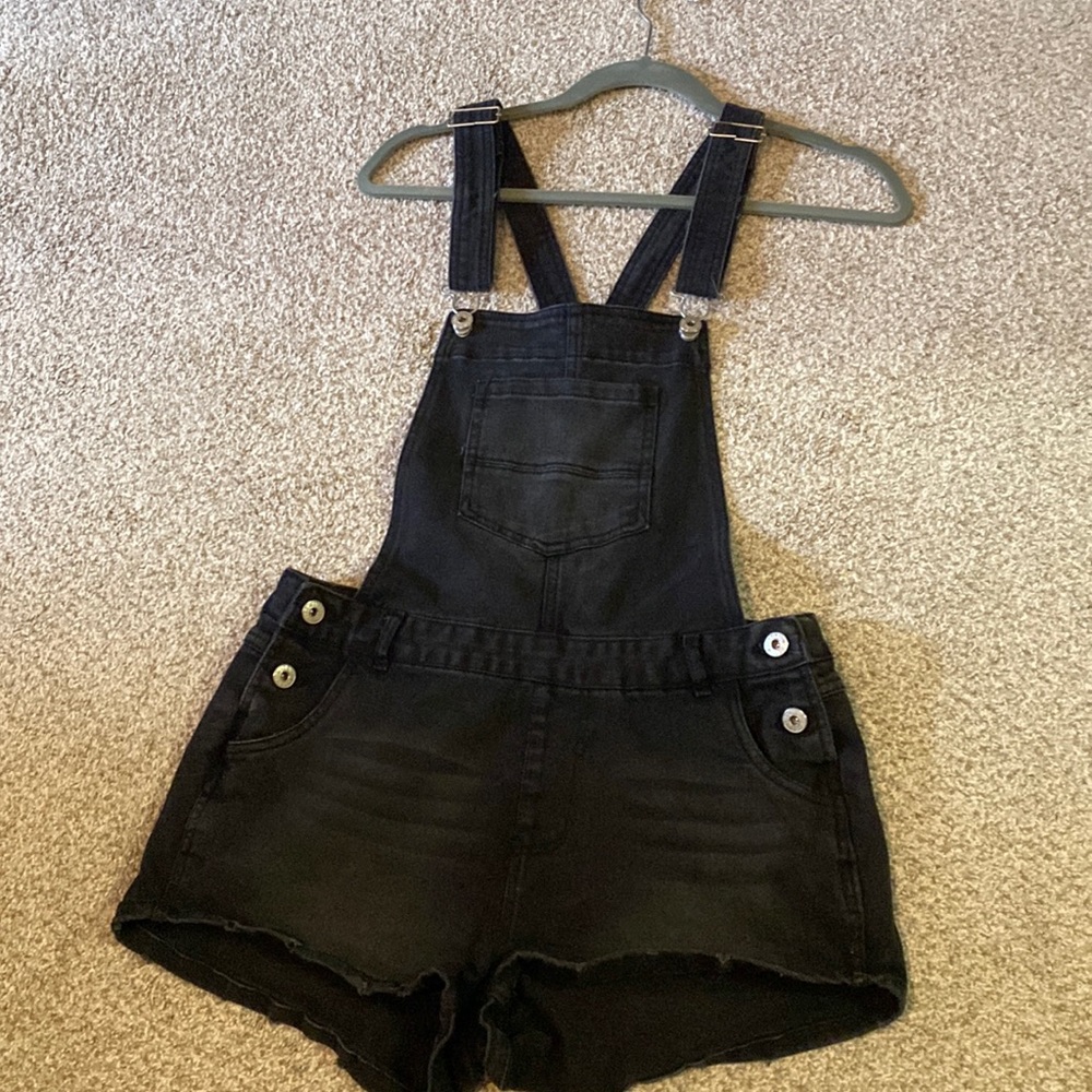 Black overalls